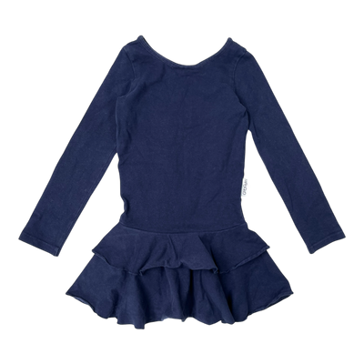 Gugguu frilla dress, navy blue | 92cm