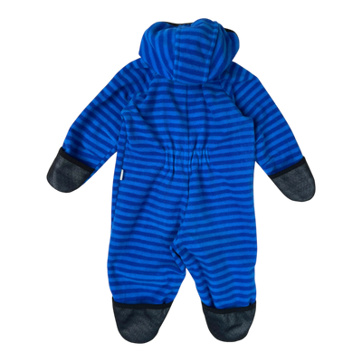 Reima fleece overall, blue stripes | 74cm