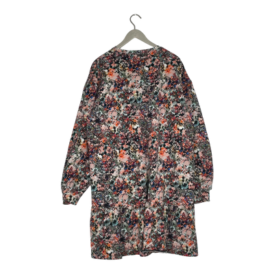 Kaiko ruffle sweat dress, multicolor flowers | woman XXL