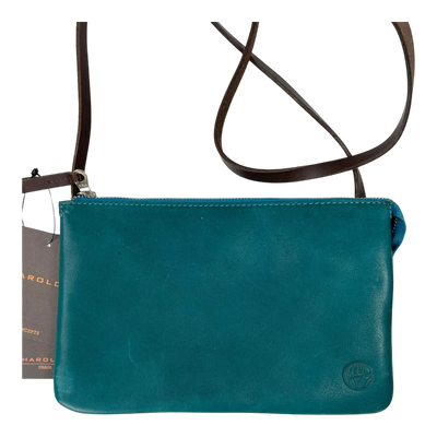 Harold's Bags plain crossbag small, turquoise