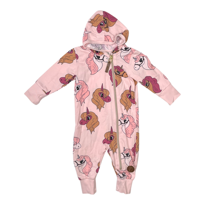 Blaa tricot jumpsuit, unicorn | 62/68cm