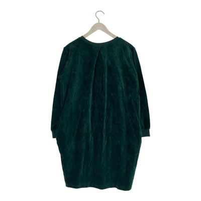 Aarre velour dress, emerald green | woman S