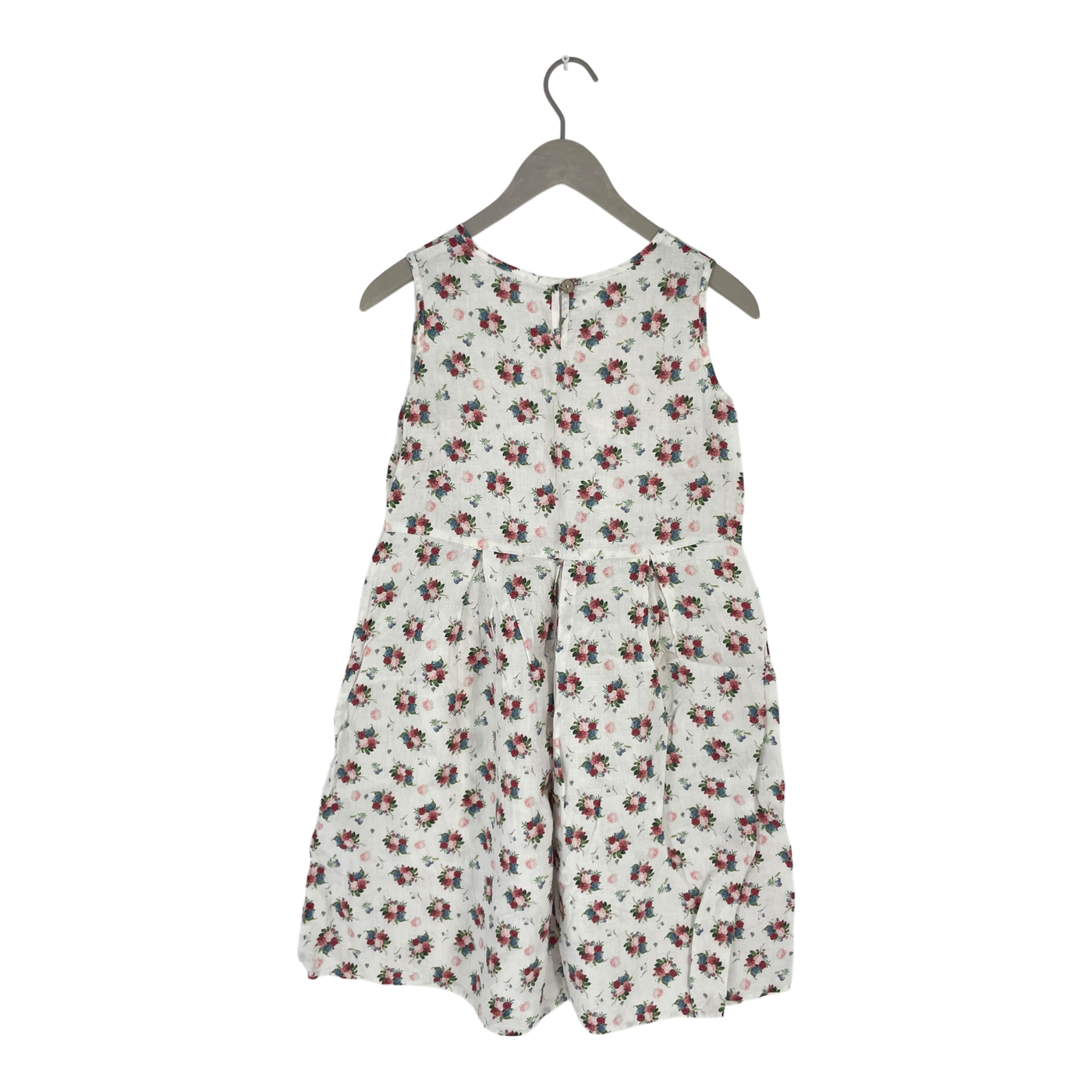 Bypias linen dress, flowers | woman S