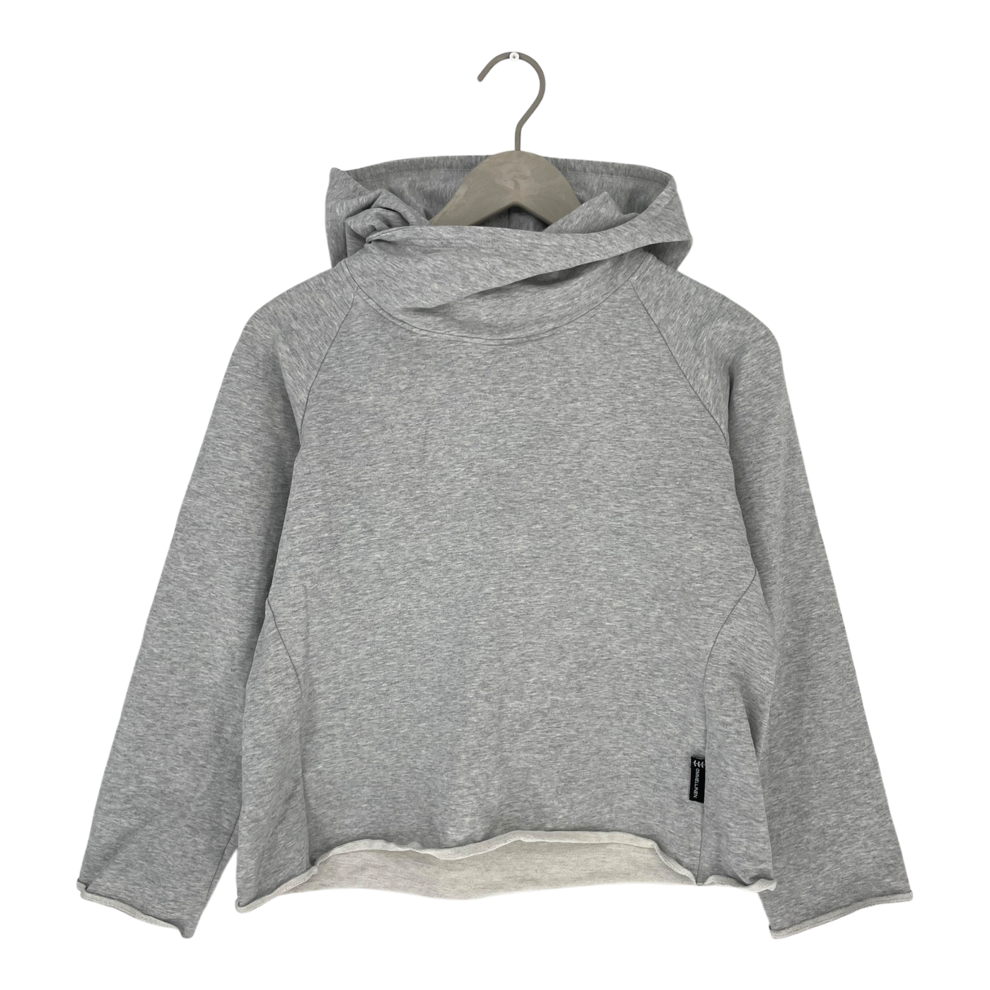 Ommellinen cropped hoodie, grey | woman L