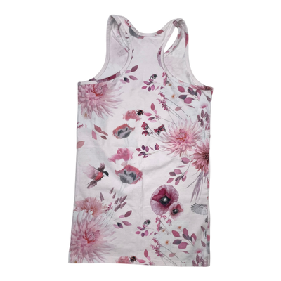 Gugguu tank top, pink flowers | 152cm