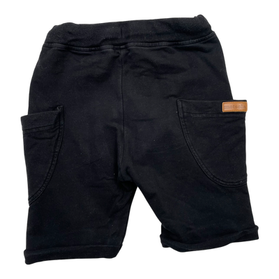 Metsola sweat shorts, black | 98/104cm