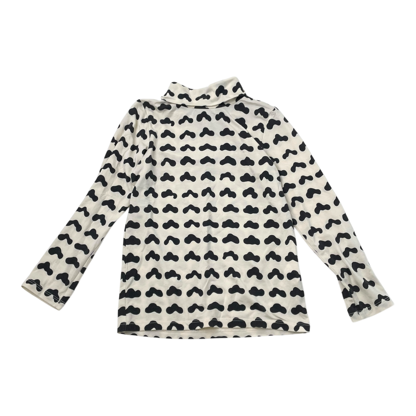 Marimekko x Uniqlo polo shirt, cream / black | 98/104cm