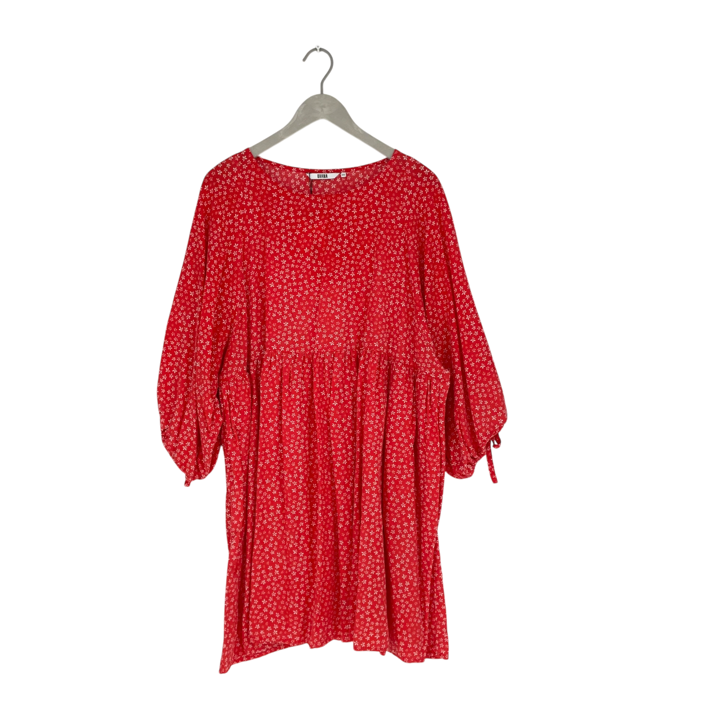 Uhana puff sleeve dress, flower | woman XL