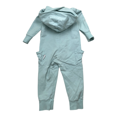 Gugguu sweat jumpsuit, turquoise | 92cm