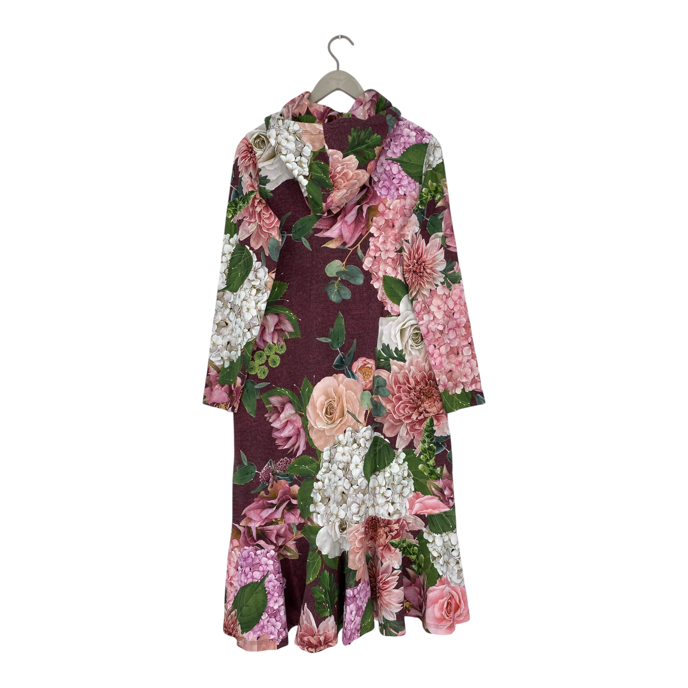 Ommellinen hoodie dress, flowers | woman M
