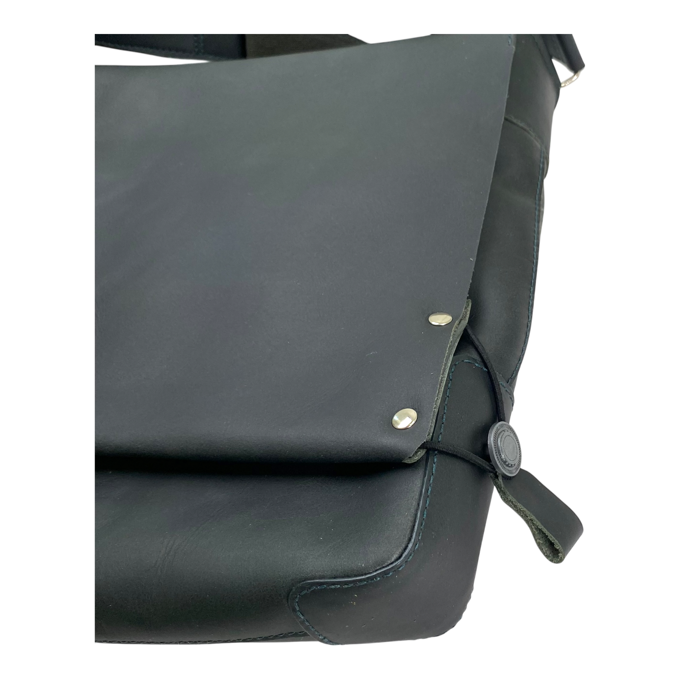 Harold's Bags leather messenger bag large, dark green