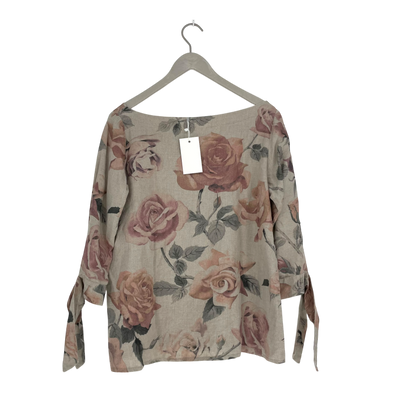 Bypias linen blouse, rose | woman M