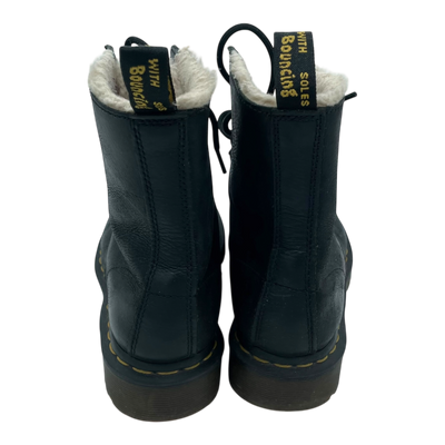Dr. Martens 1460 serena collar faux fur boots, black | 38