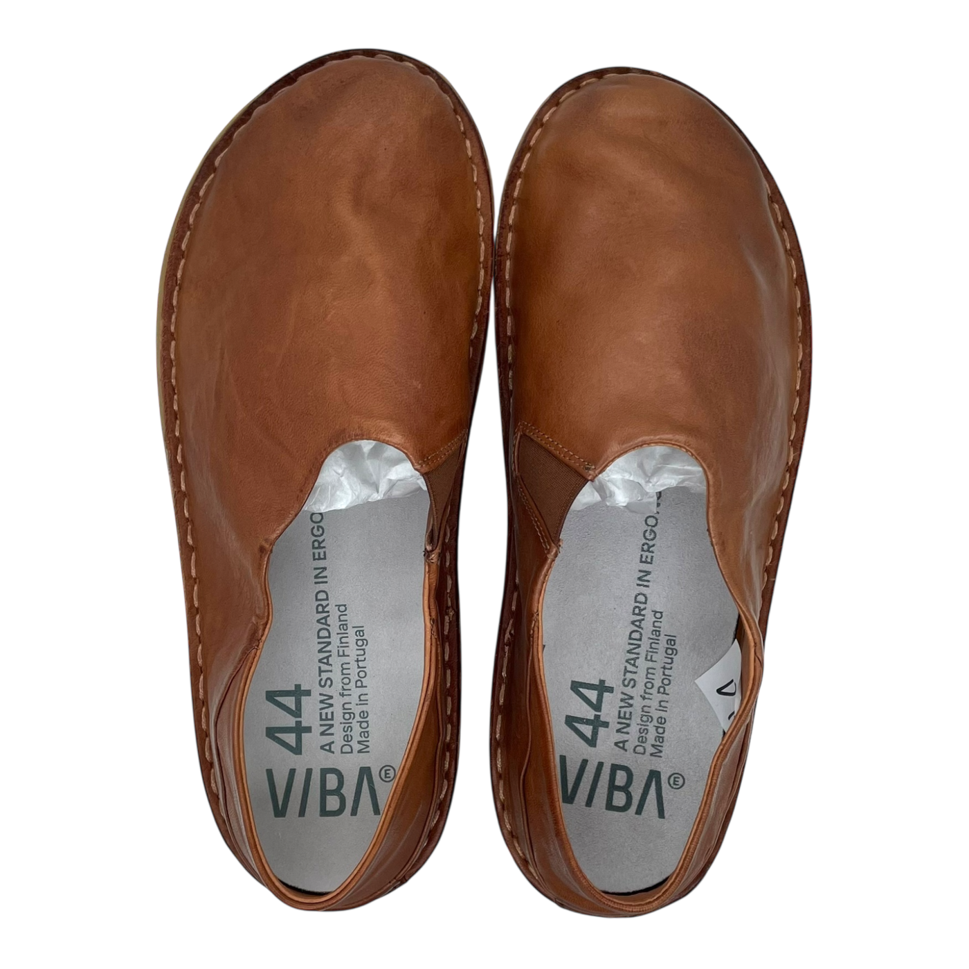 VIBAe Zuma leather shoes, cognac brown | 44