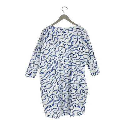Vimma tunic dress, white and blue | woman onesize