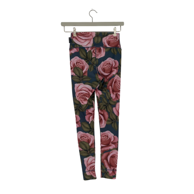 Ommellinen sport leggings, roses | woman XS