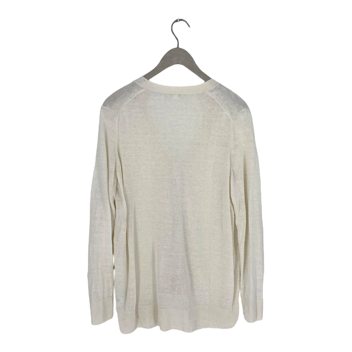 COS linen/silk cardigan, white | woman L