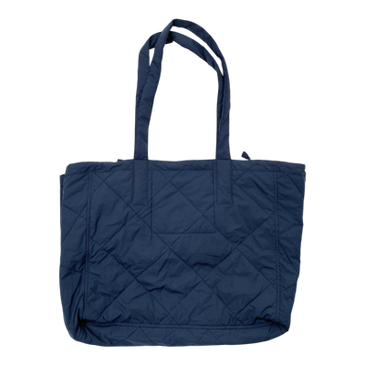 Embassy of Bricks and Logs quilted bag, dark blue | onesize