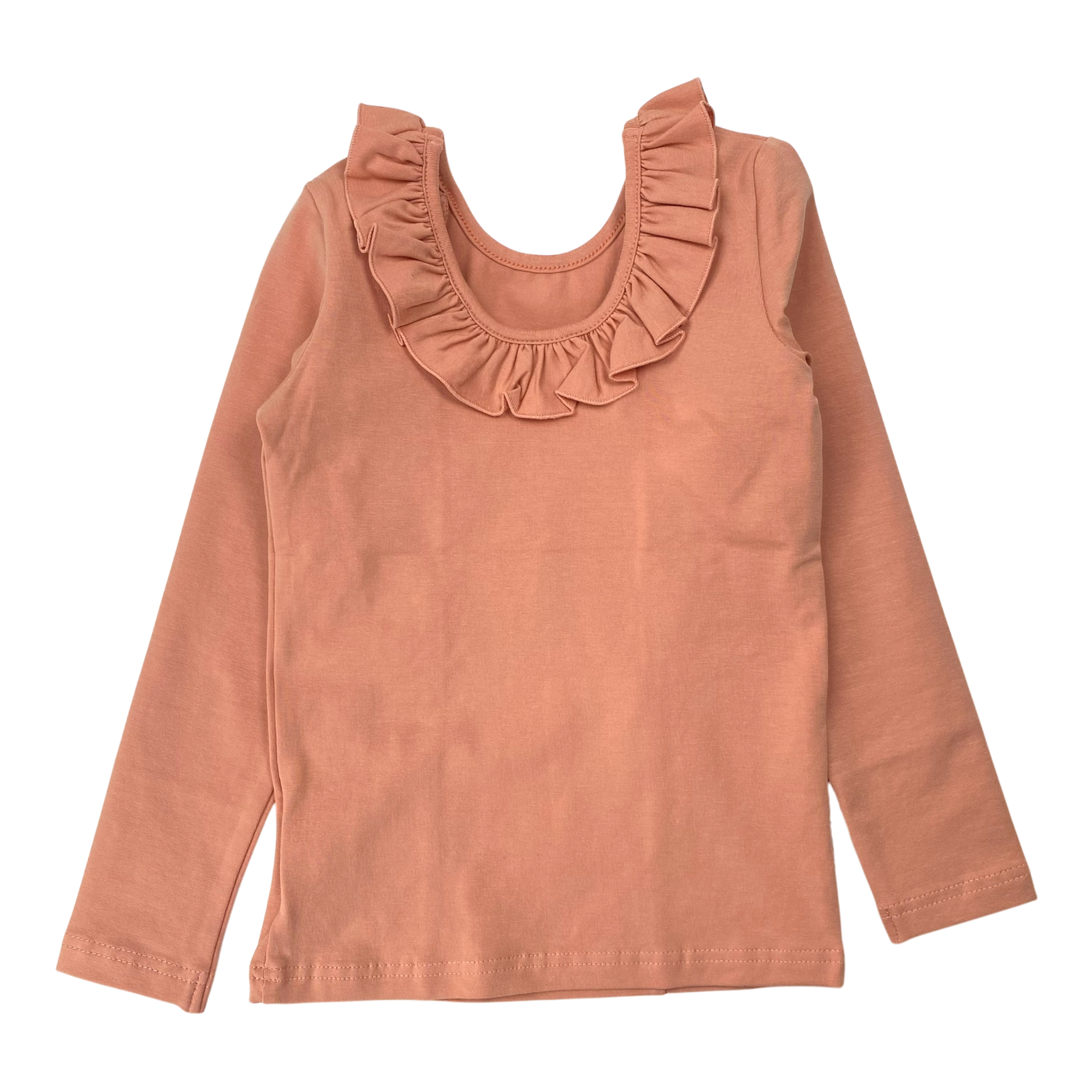 Gugguu frill shirt, peach gold | 98cm