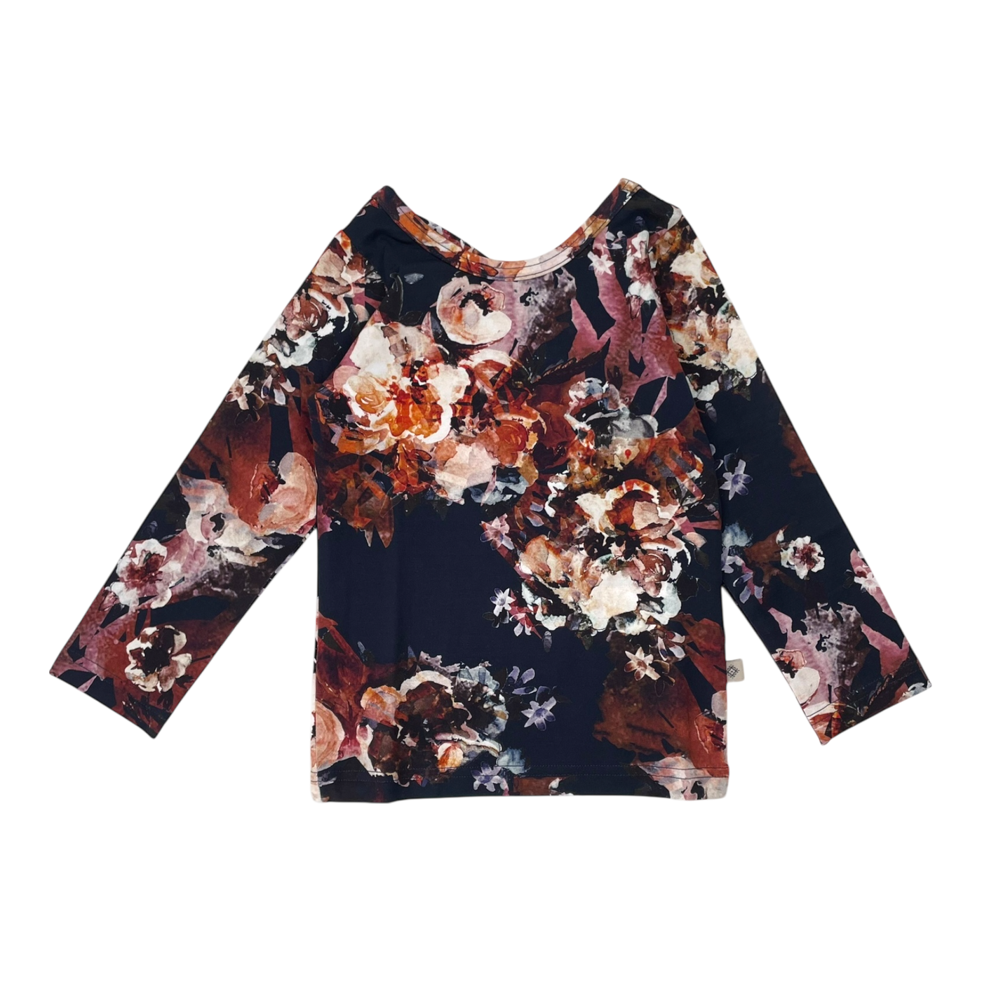 Kaiko cross shirt, cobalt rose | 92cm