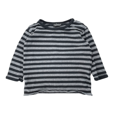 Marimekko stripe shirt, grey/black | 90cm