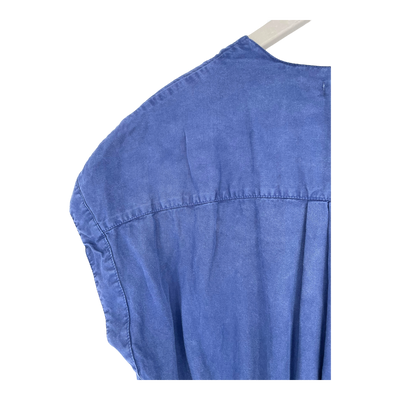 Twothirds button dress, royal blue | woman S
