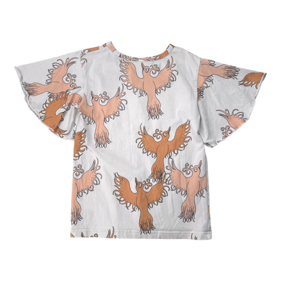 Blaa t-shirt, bird | 122/128cm
