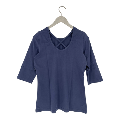 Kaiko cross shirt, blue | woman M