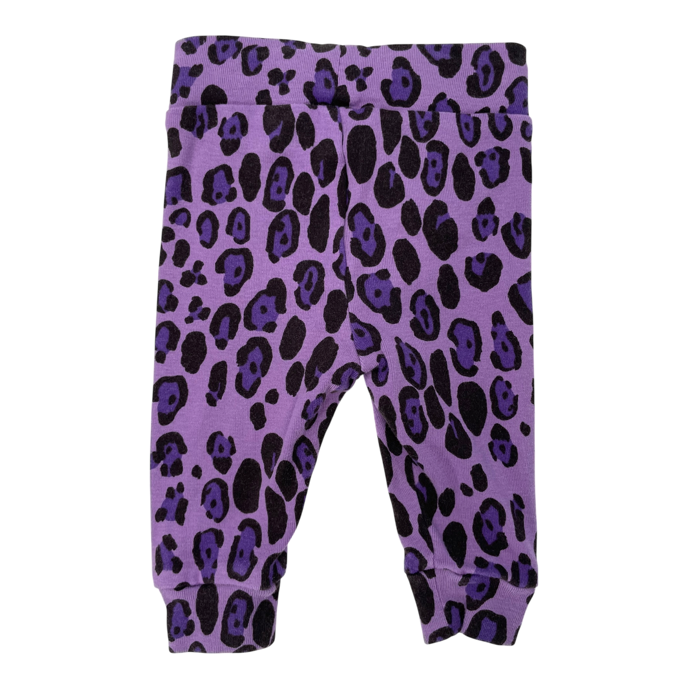 Mini Rodini Leggings, Purple Leopard | 56 cm