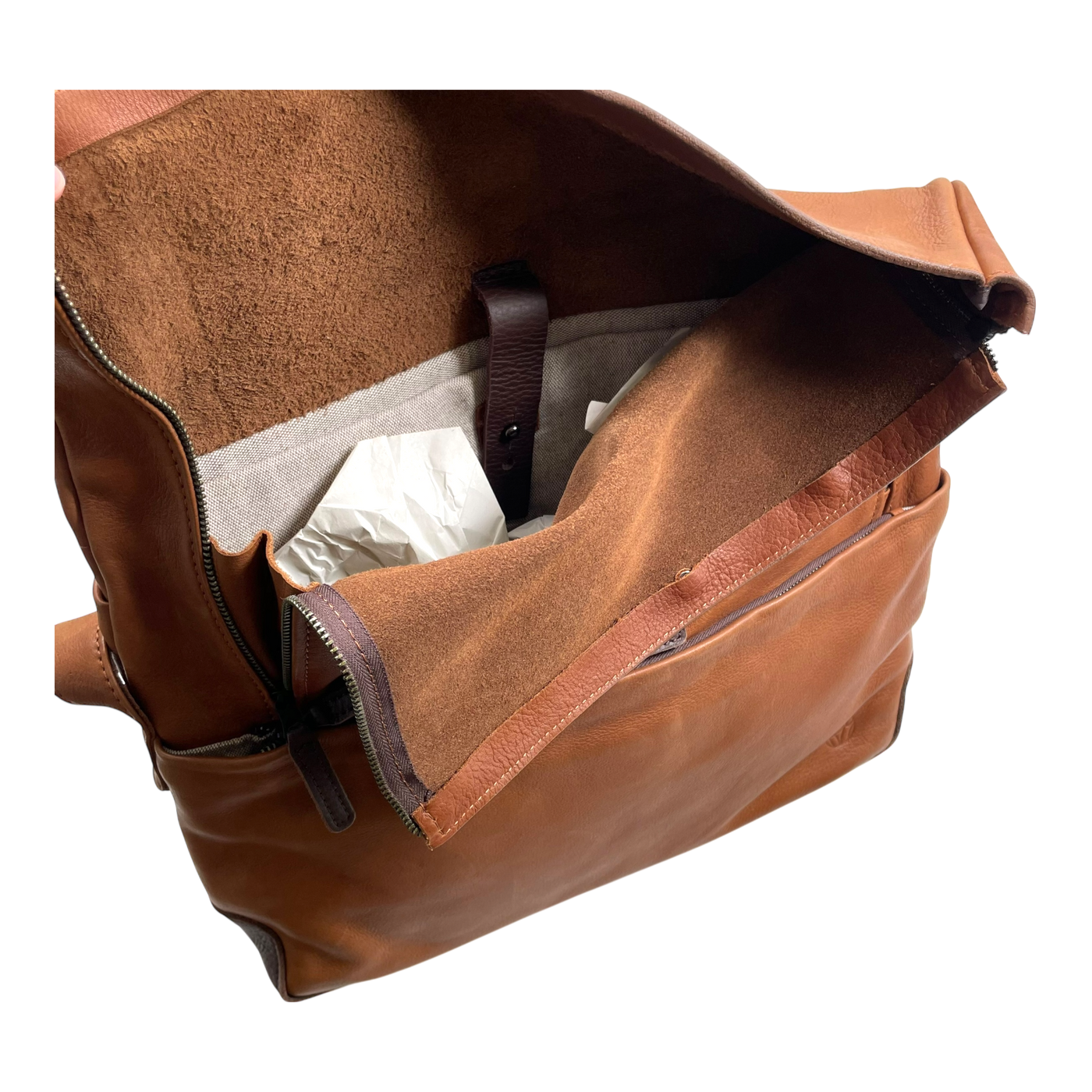 Harold's Bags mount ivy messenger bag, cognac