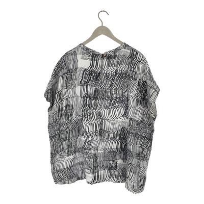 Papu linen shirt, sound waves | woman L
