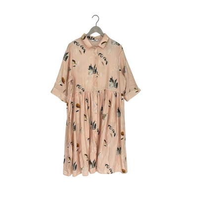 Uhana silk dress, summer wind champagne | woman XXL