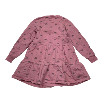Reima sweat dress, salmon pink | 110/116cm