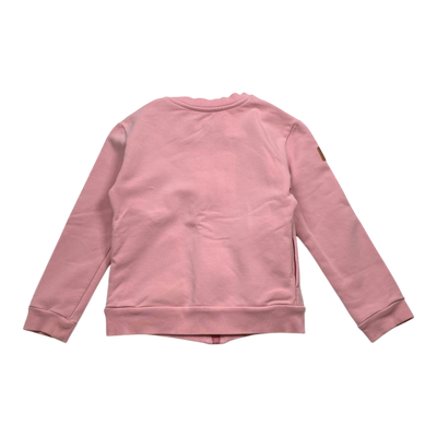 Metsola zipper sweat jacket, pink | 110/116cm