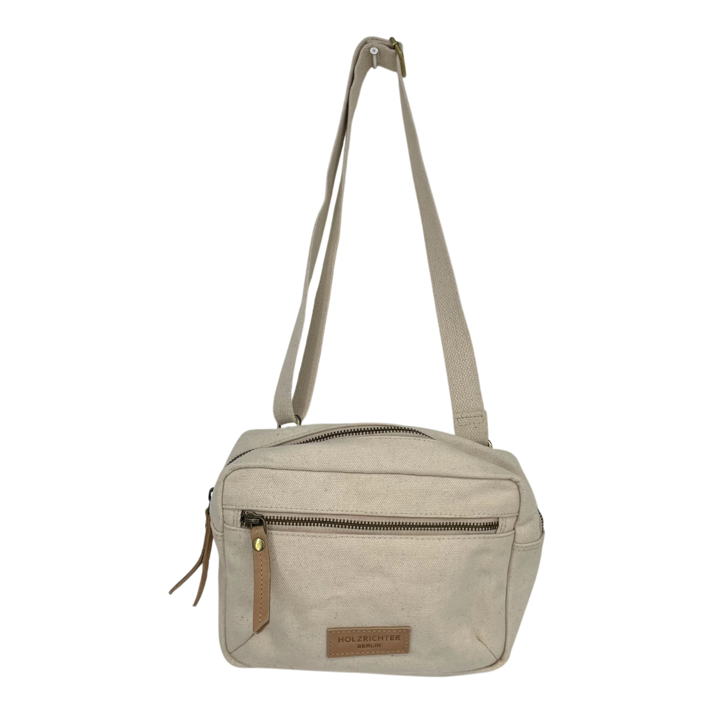 Holzrichter canvas crossbody bag, wheat
