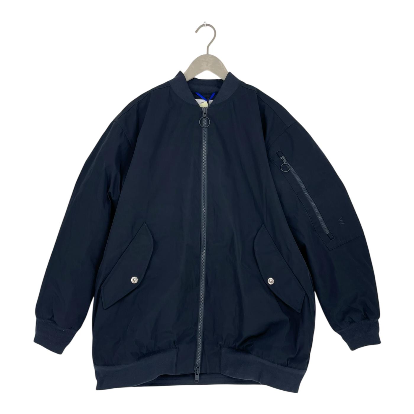 Embassy of Bricks and Logs nora bomber jacket, navy blue | unisex S