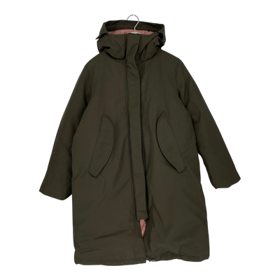 Embassy of Bricks and Logs albury coat, black olive | woman S