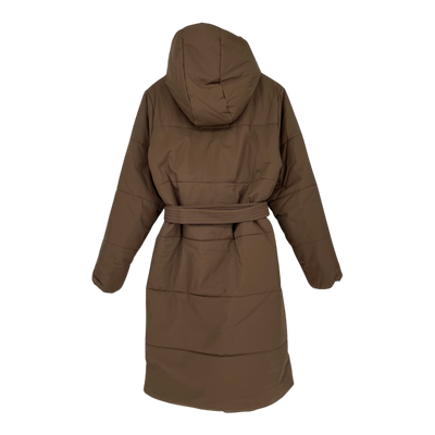 Embassy of Bricks and Logs asby puffer coat, brown | unisex S