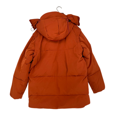 Embassy of Bricks and Logs whidbey winter jacket, burnt red | unisex L