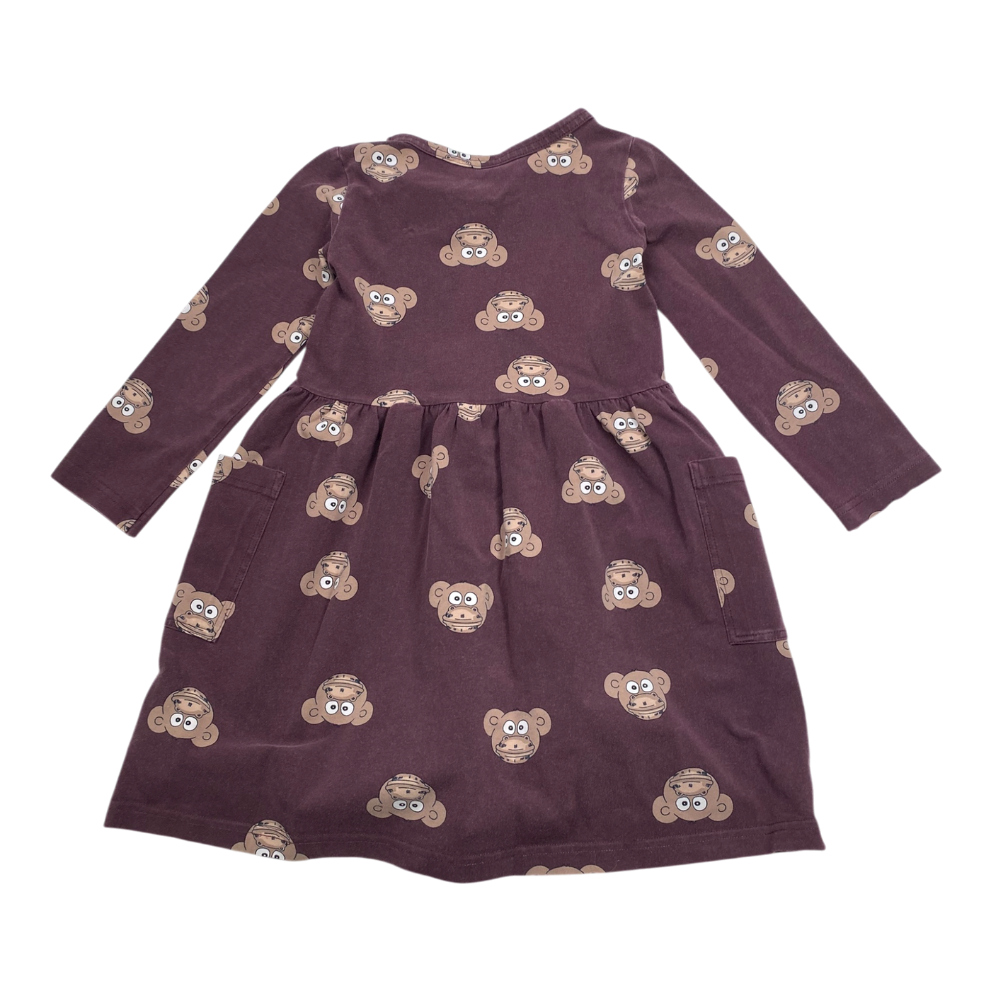 Blaa dress, monkey | 110/116cm