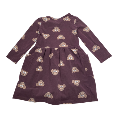 Blaa dress, monkey | 110/116cm