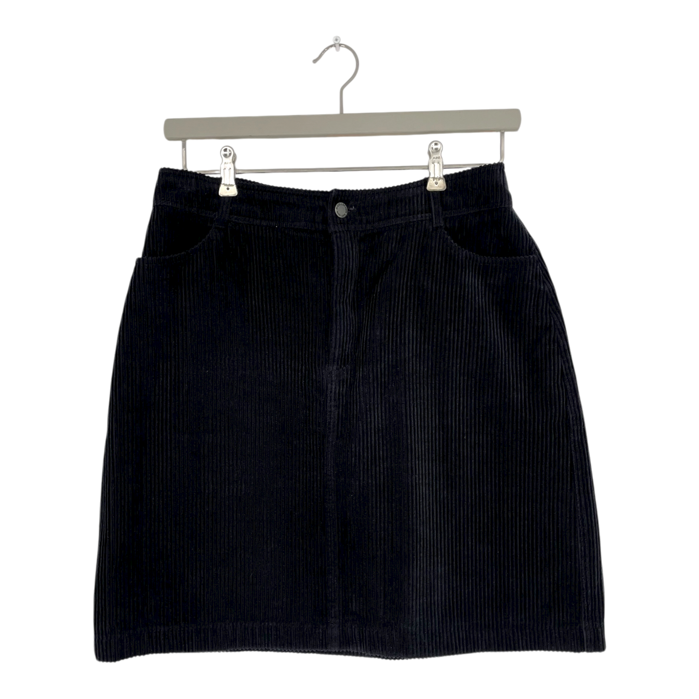 R-Collection corduroy skirt, black | woman L