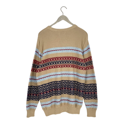 Makia houonds knit sweater, stripes | man M