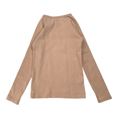 Metsola rib shirt, tan | 122cm