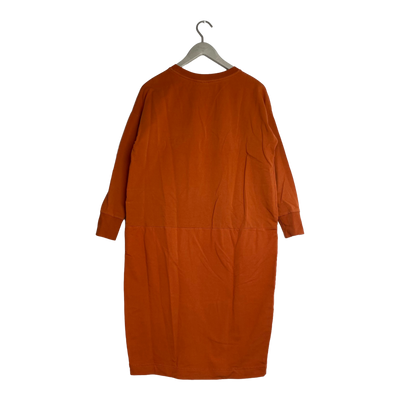 Papu giant split dress, carrot orange | woman XS