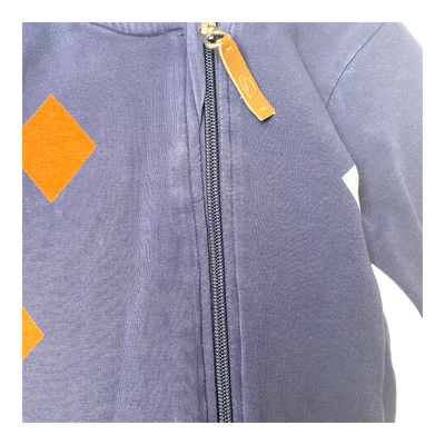 Blaa sweat jumpsuit, midnight blue | 74/80cm