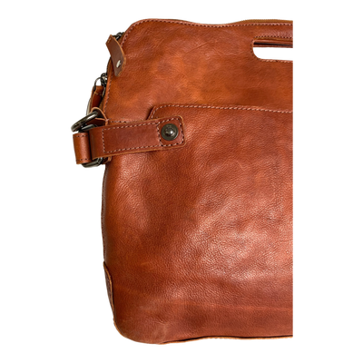 Harold's Bags leather business bag, rust
