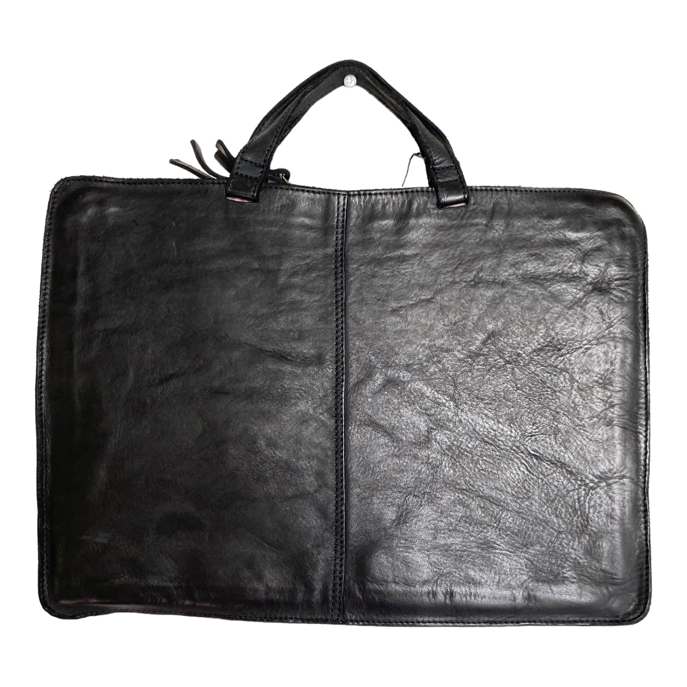 Harold's Bags leather submarine document / laptop folder, black