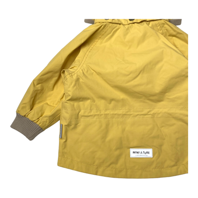 Mini A Ture wai fleece jacket, rattan yellow | 74cm