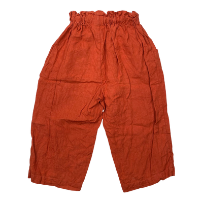 Nakoa linen pants, terracotta | 104/110cm